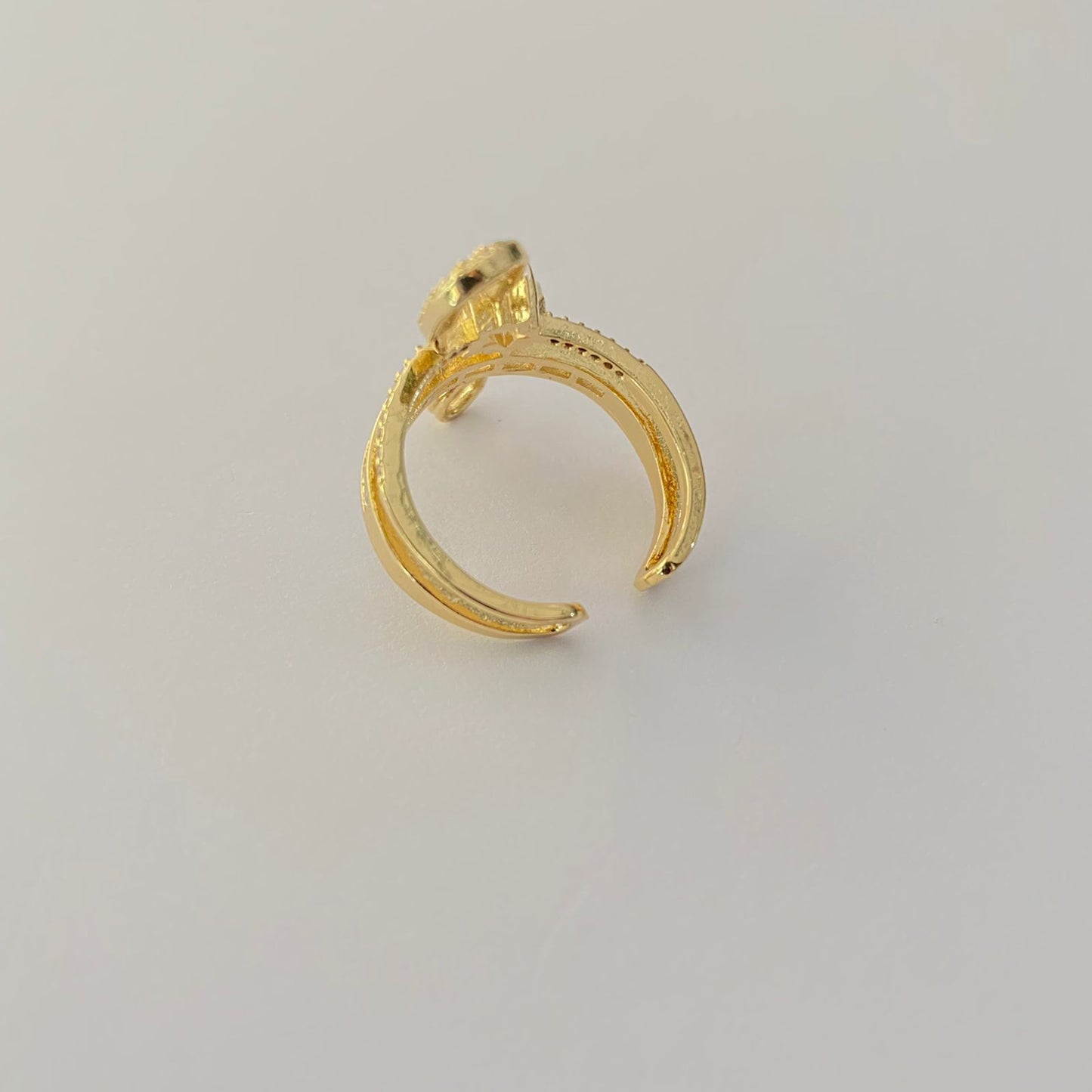 Designer Gold Plated Adjustable  Ring