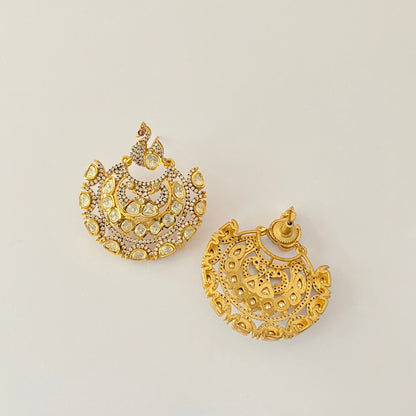 Gold Plated Polki Earring