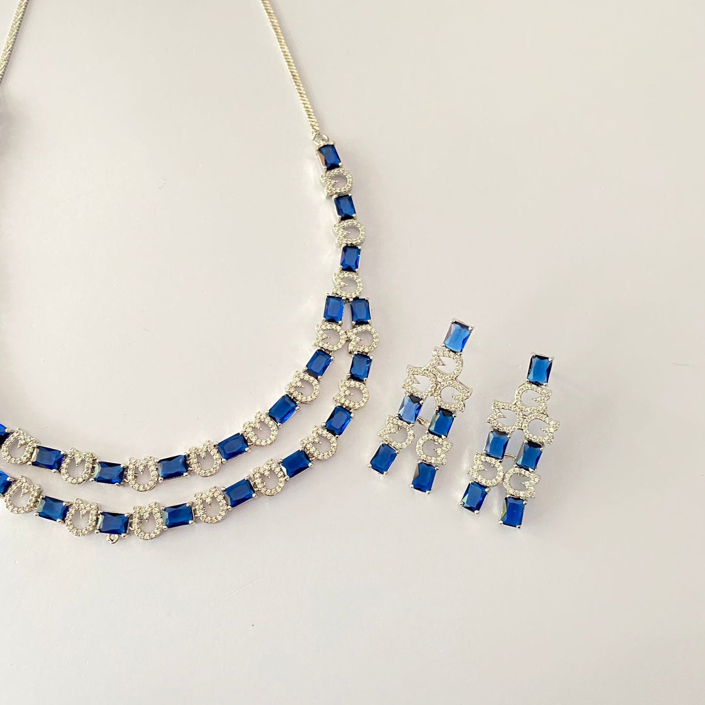 Blue Diamond Necklace