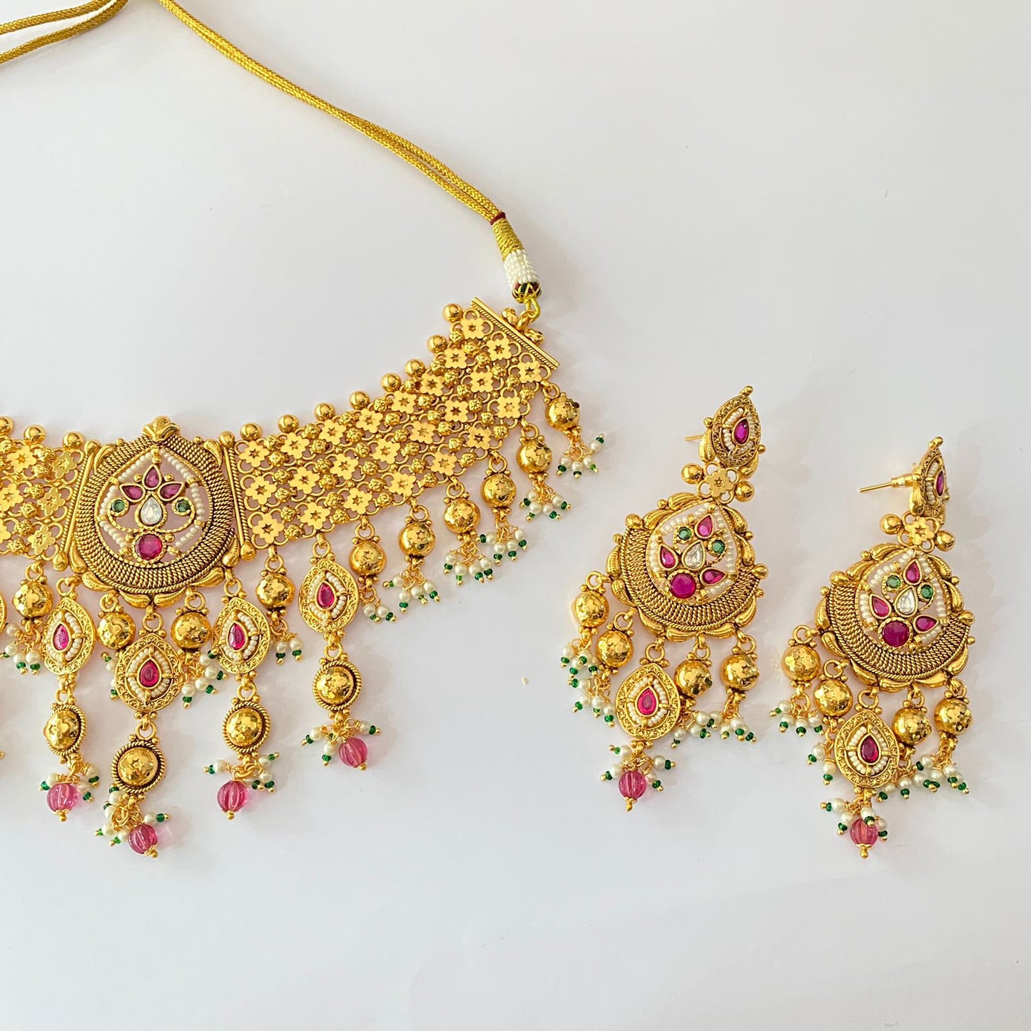 Gold Plated Necklace Set