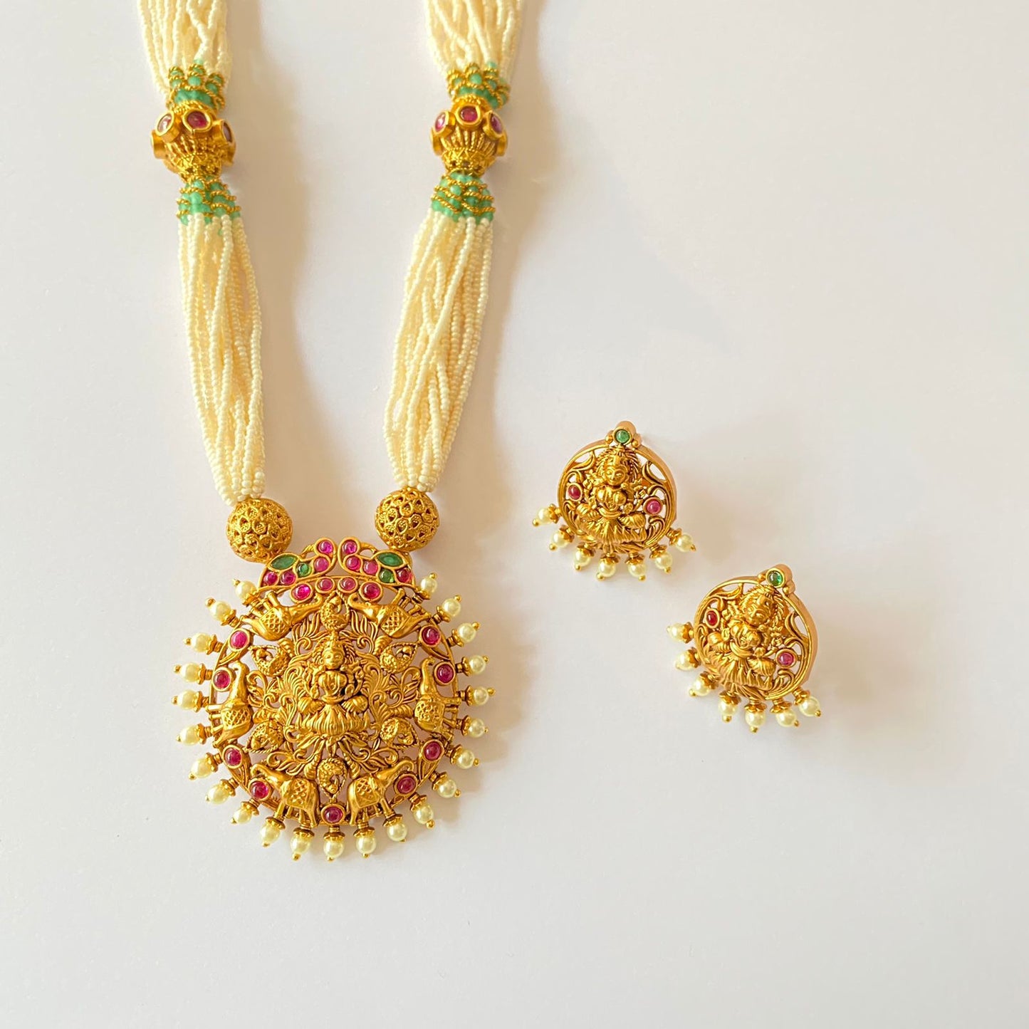 Laxmi Gold Plated Necklace Set