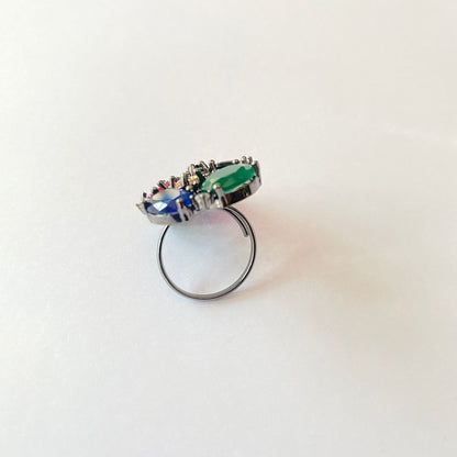 Multi Stone Victorian  Western Ring
