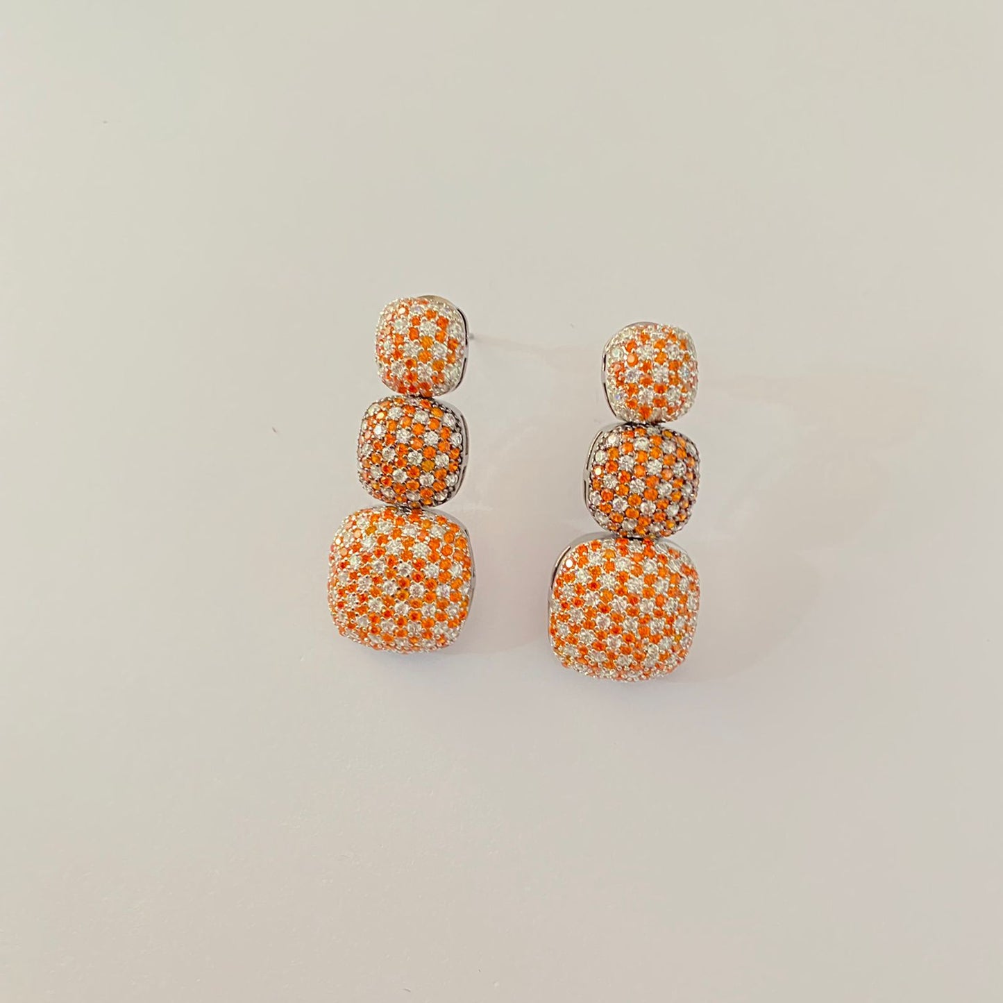 Western Orange Victorian Polishing Earring