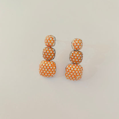 Western Orange Victorian Polishing Earring