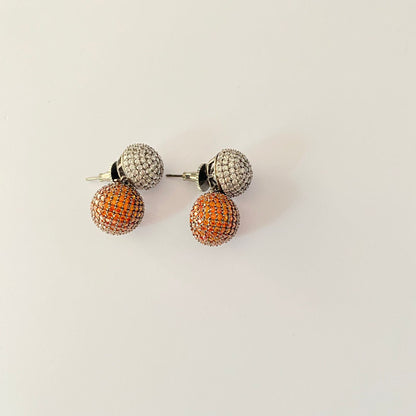 Western Orange Victorian Small Earring