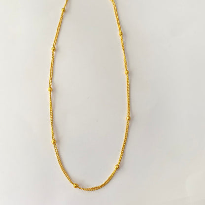 Gold Plated Double Line Chain