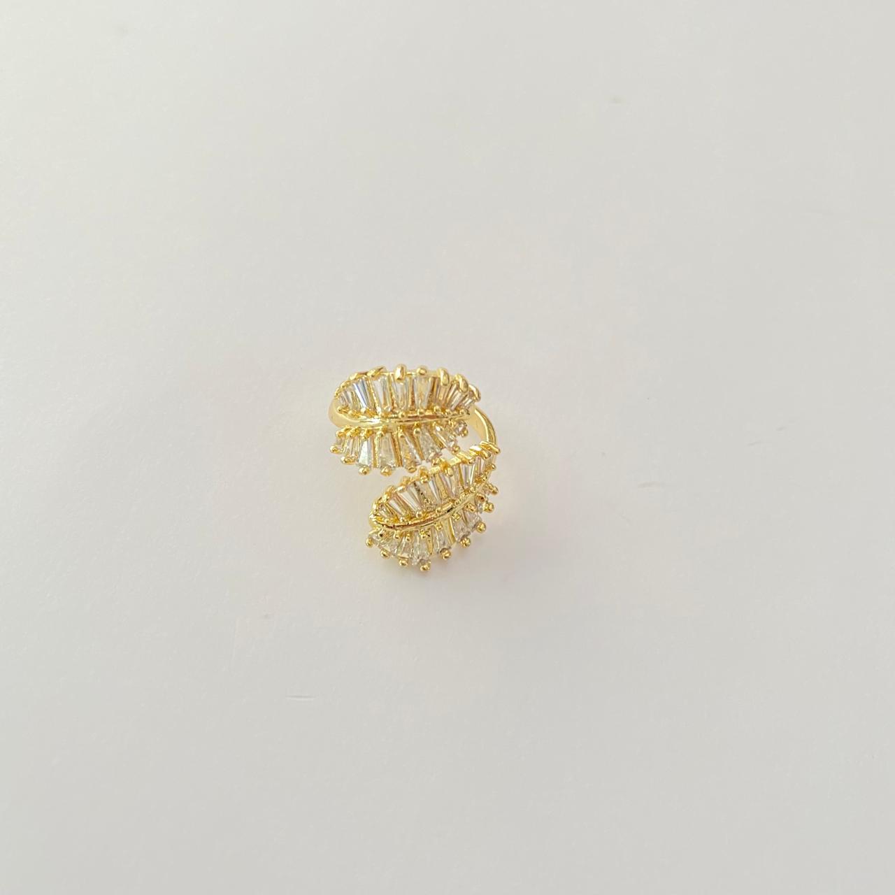Stylish A.D Stone Adjustable Ring