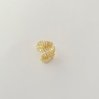 Stylish A.D Stone Adjustable Ring