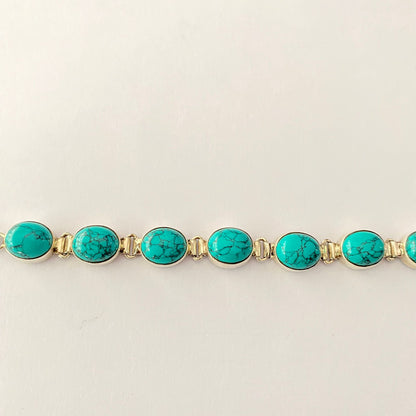 Firoza Pure Silver Bracelet Rakhi