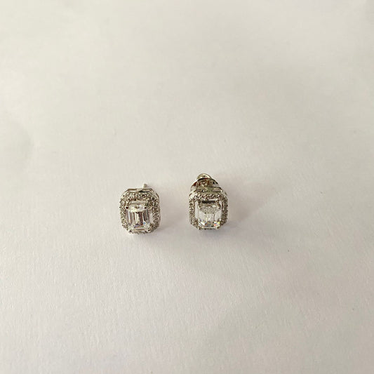 Pure Silver 92.5 Square Shape Earring