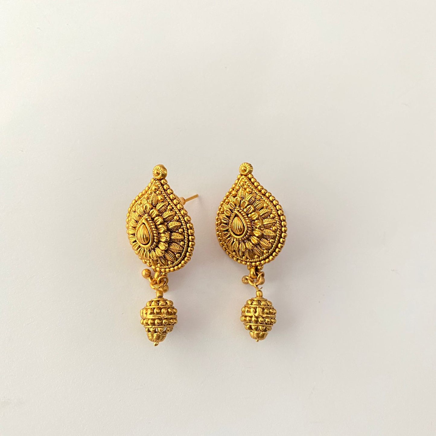 Gold Plated Temple Necklace Set