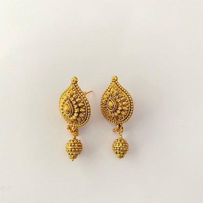 Gold Plated Temple Necklace Set