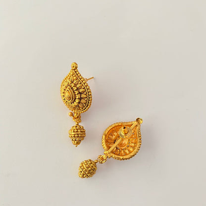 Gold Plated Temple Necklace Set