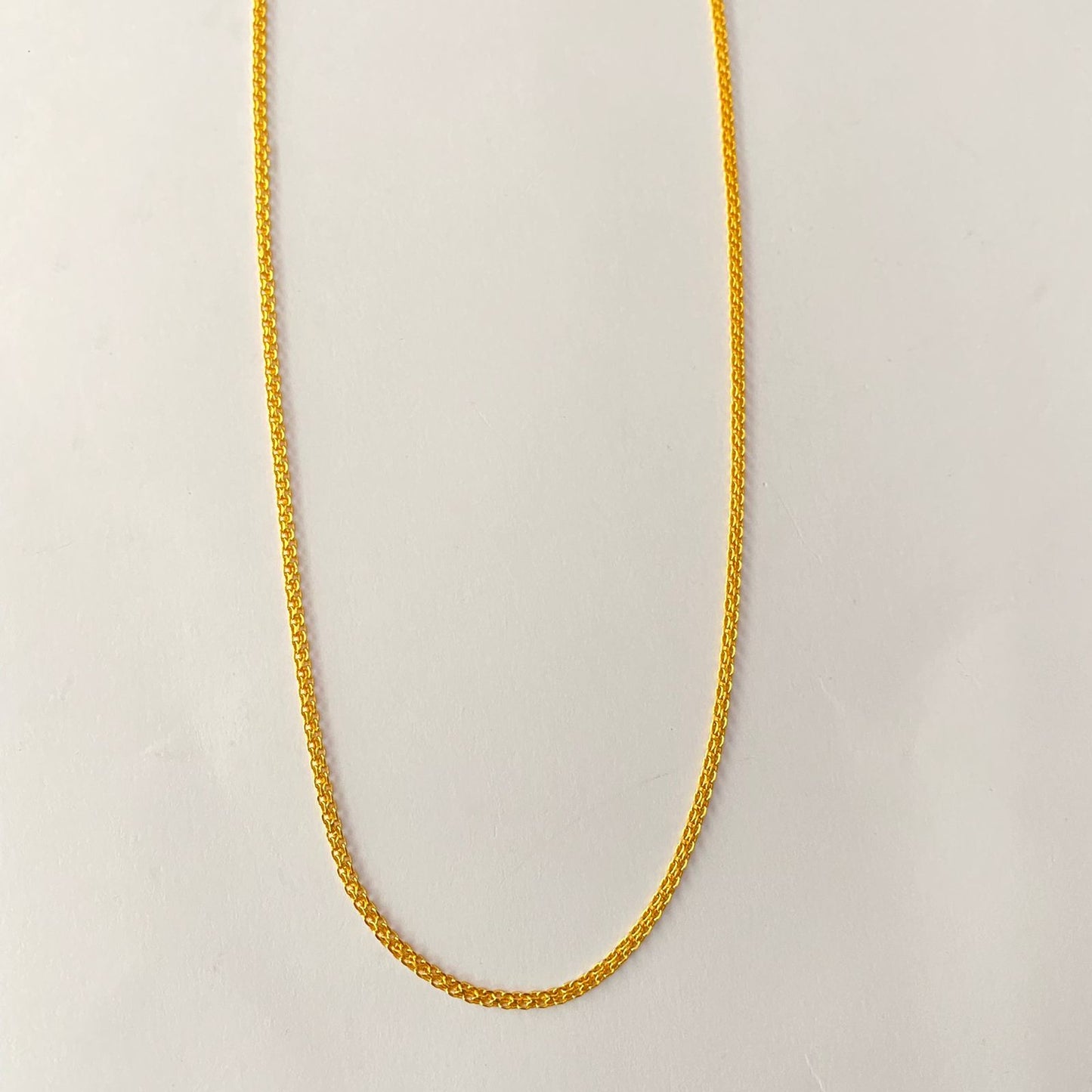 Gold Plated Long Sleek Chain