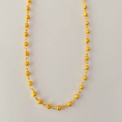 Gold Plated Matar Ball Chain