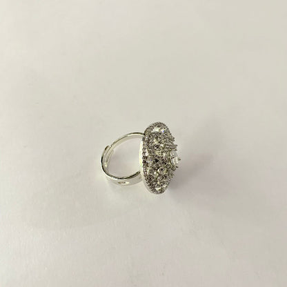 Silver Plated Diamond Ring