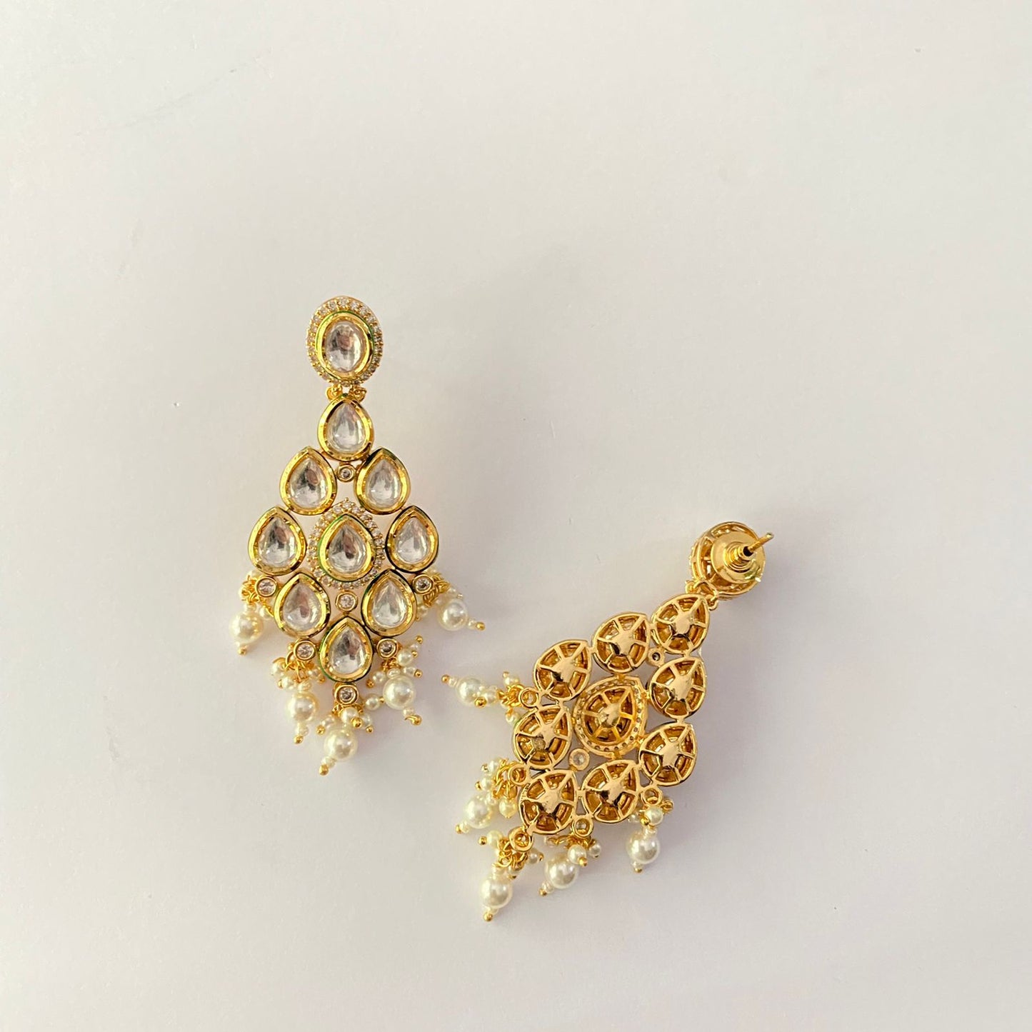 Gold Plated Kundan Earring