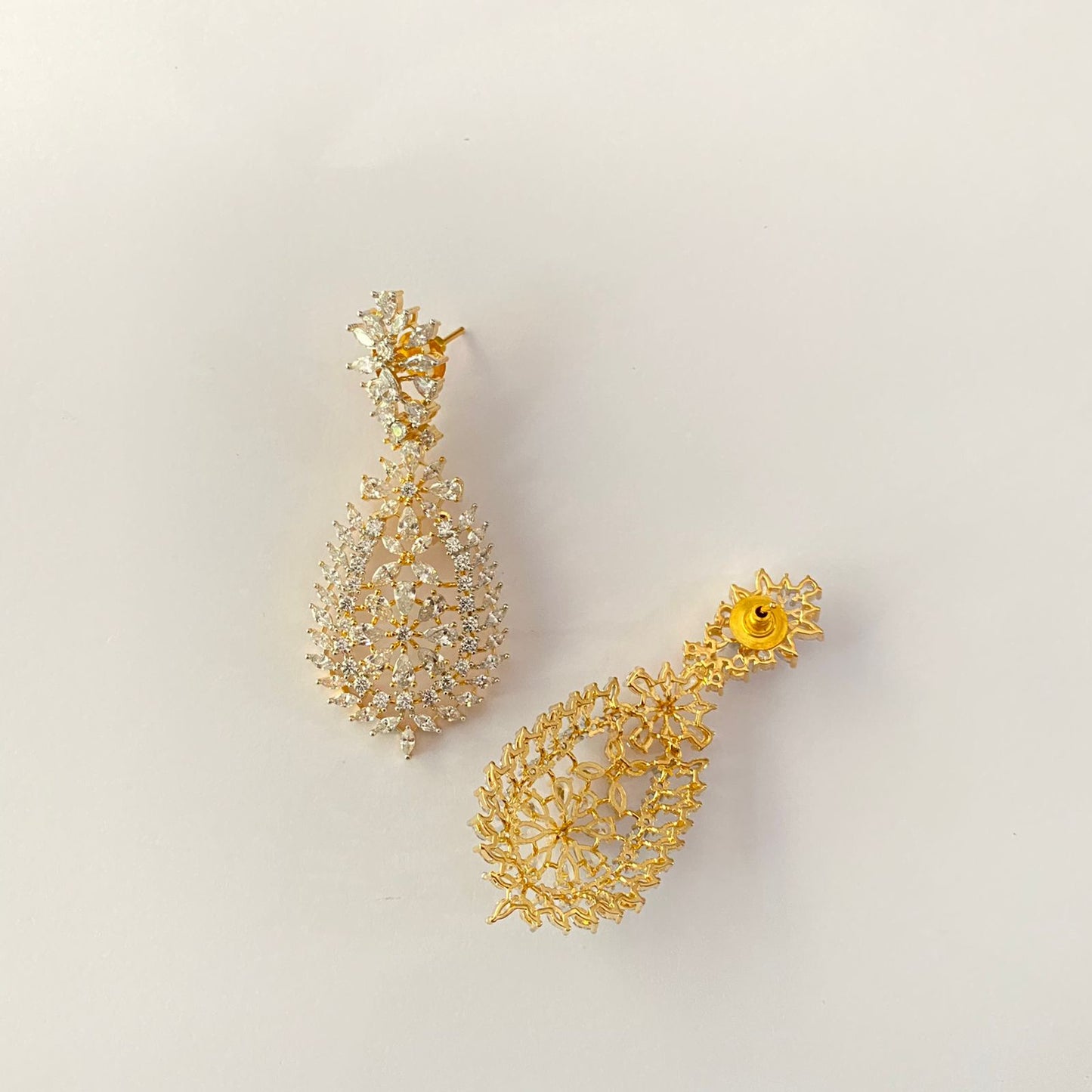 Diamond Gold Plated Earring