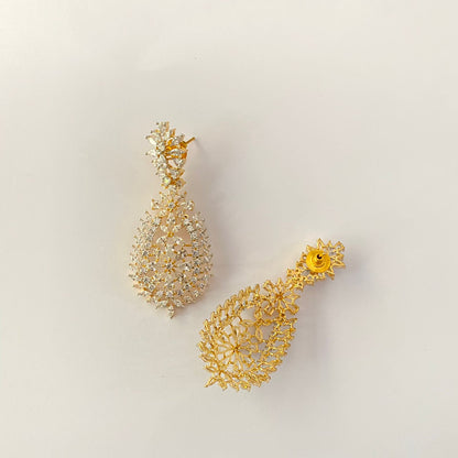 Diamond Gold Plated Earring