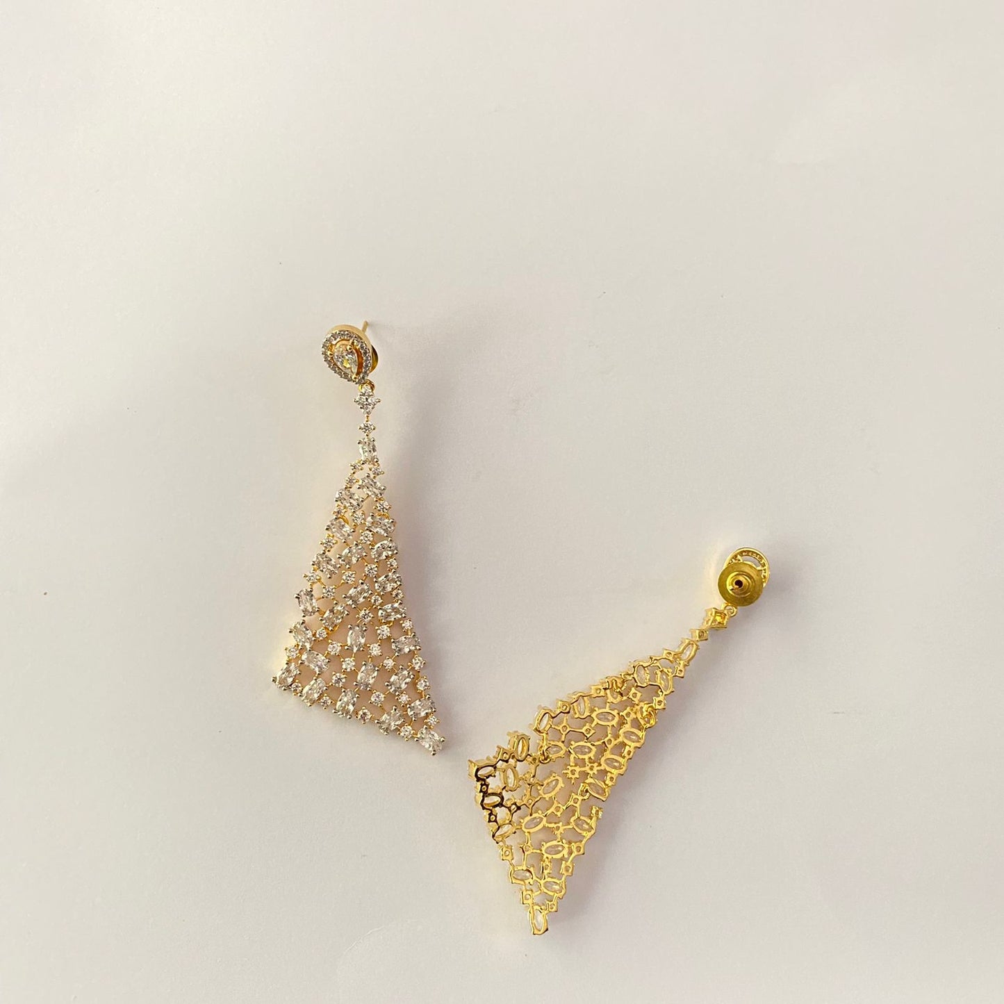 New Design Gold Plated Diamond Earring