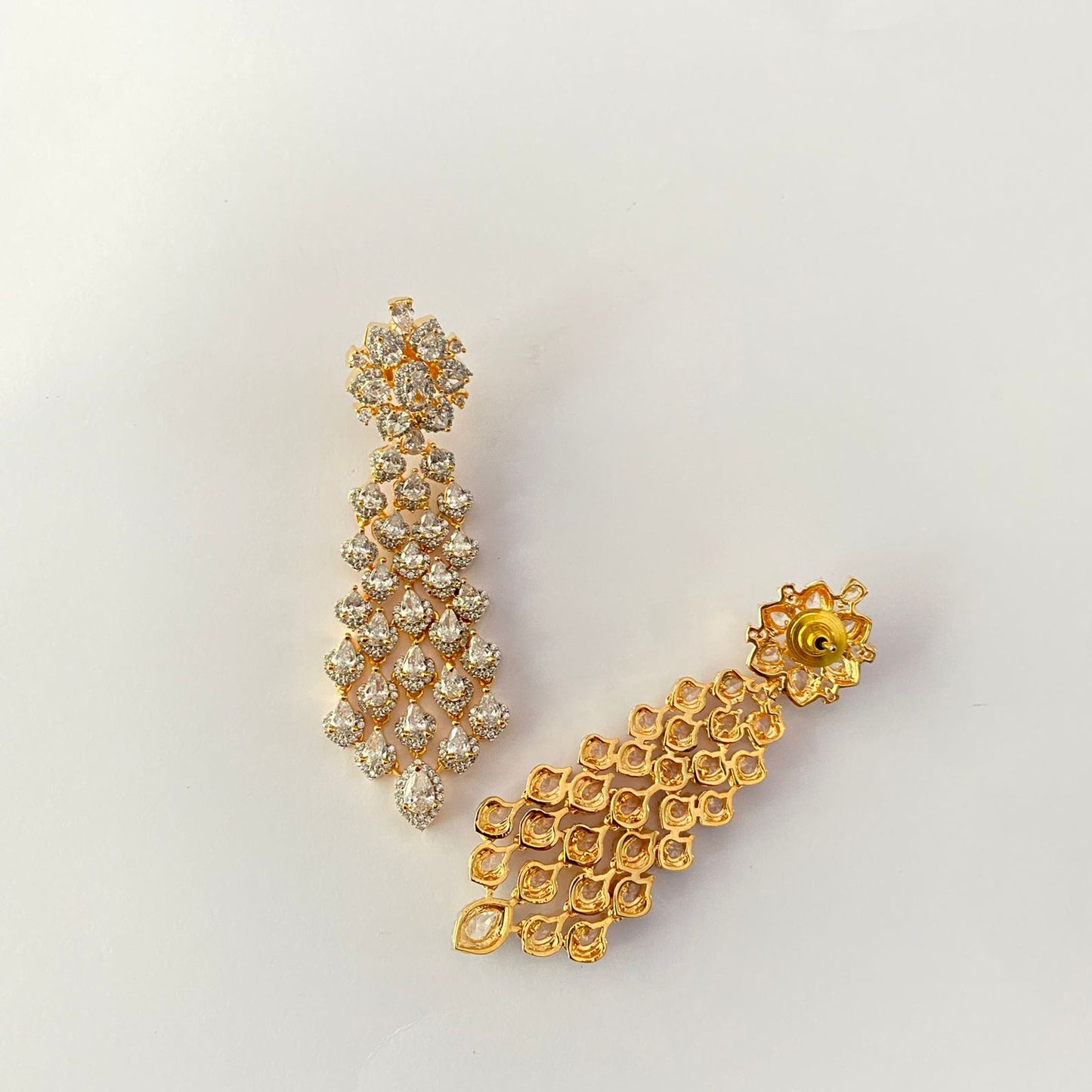 Diamond Gold Plated Earring