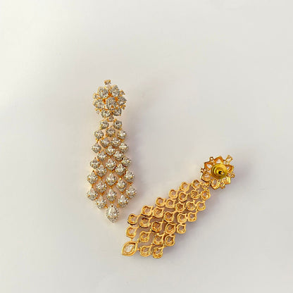 Diamond Gold Plated Earring
