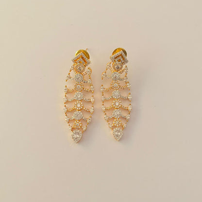 A.D Gold Plated  Dangler earring