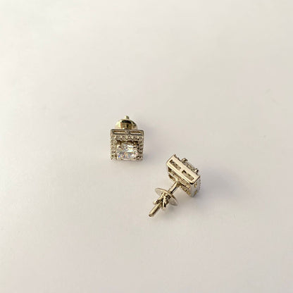 Pure Silver 92.5 Square Shape Stud