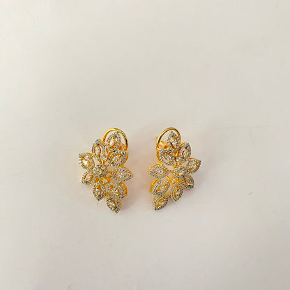 Gold Plated Diamond Necklace Set