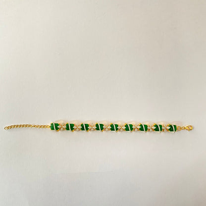 Green Gold Plated Bracelet