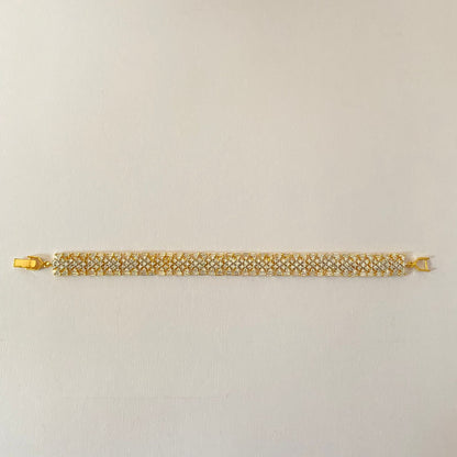 Gold Plated Diamond Tennis Bracelet