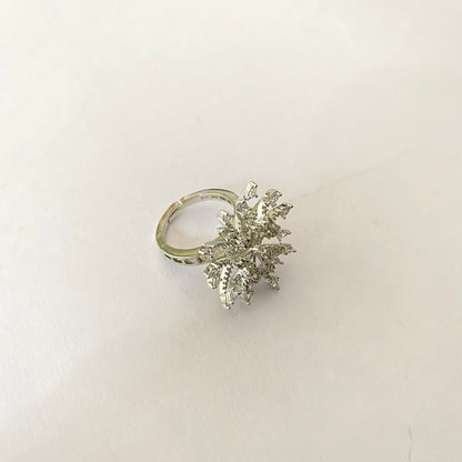 Diamond Silver Plated Ring