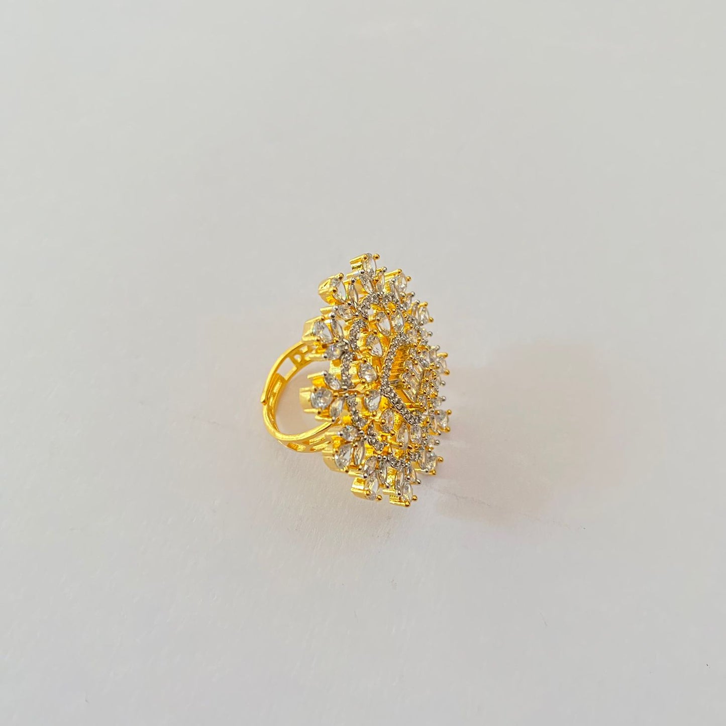 Gold Plated Diamond Ring