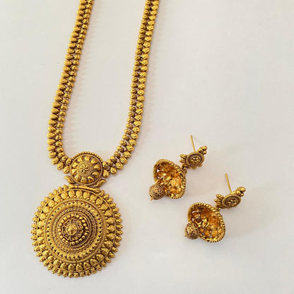 Long Gold Plated Necklace Set