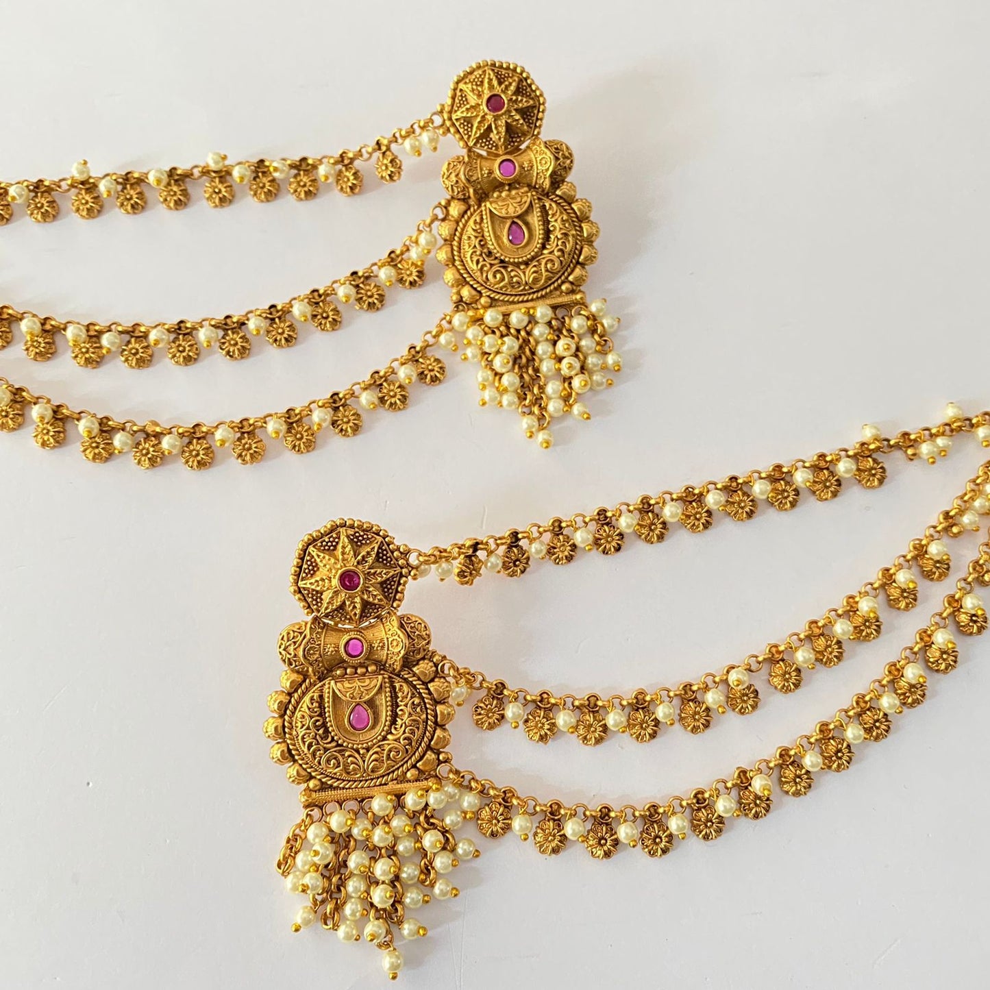 Kaan Chain Gold Plated Earring