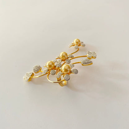 Gold Plated Western Big Ring