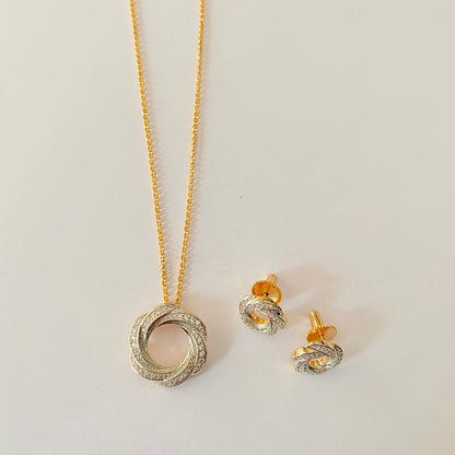 Gold Plated Pendant set