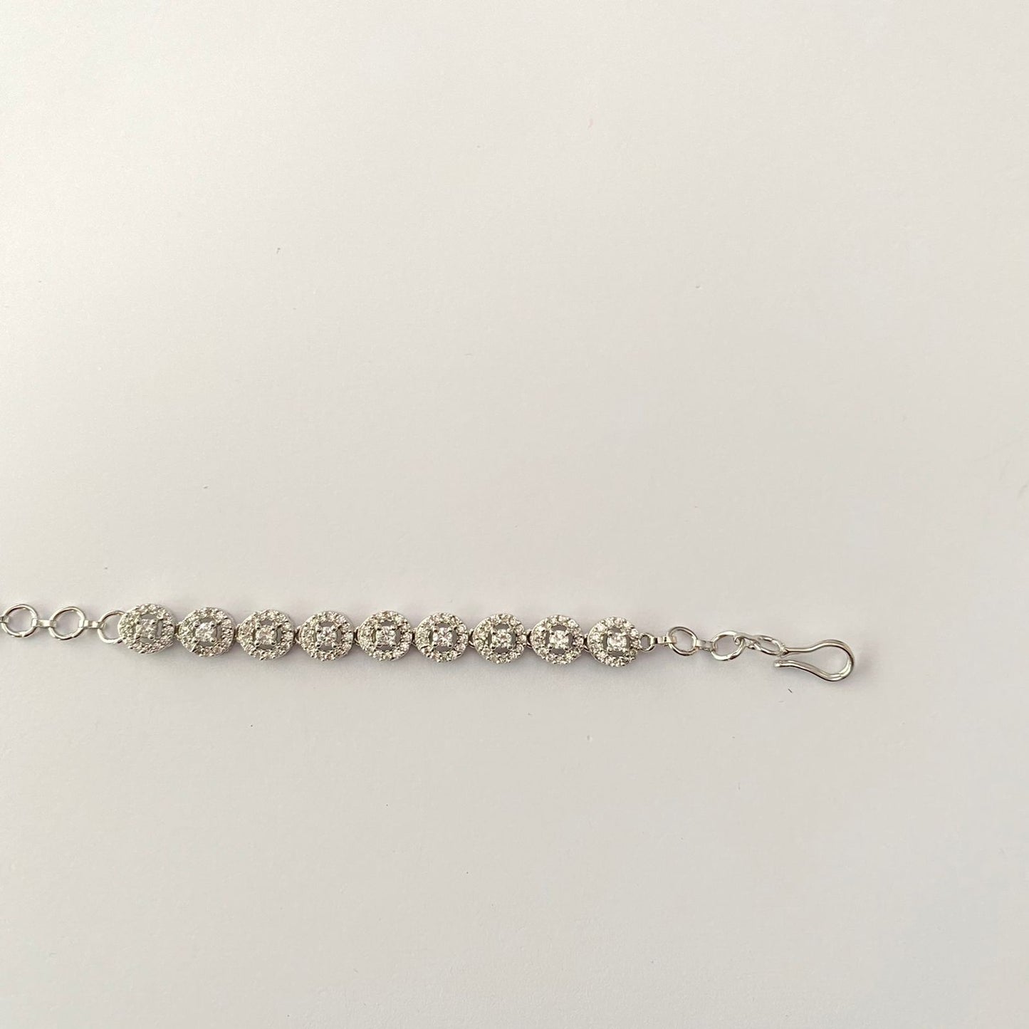 Diamond Silver Plated Bracelet