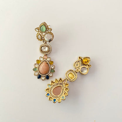 Antique Gold Multi Earring