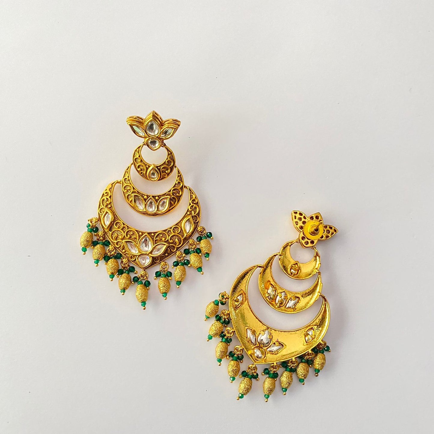 Gold Plated Chand Bali