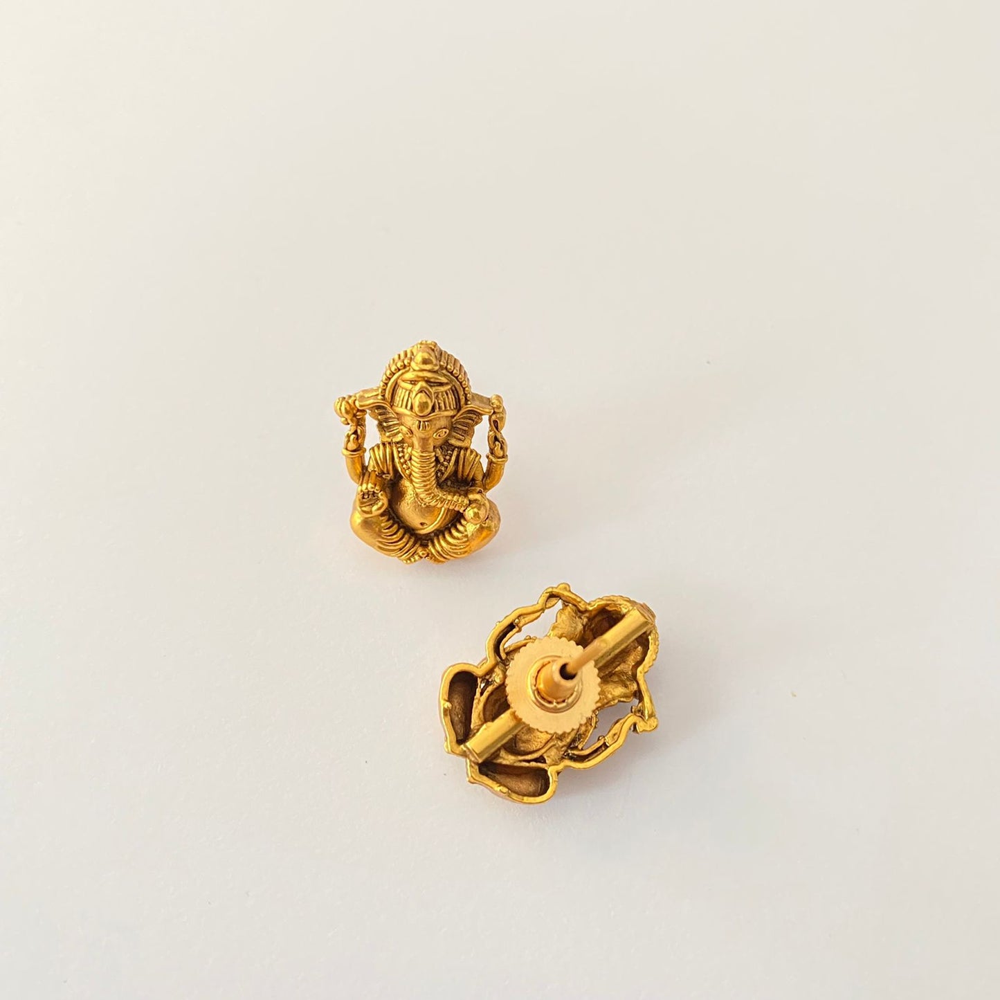 Gold Plated Ganish ji Stud