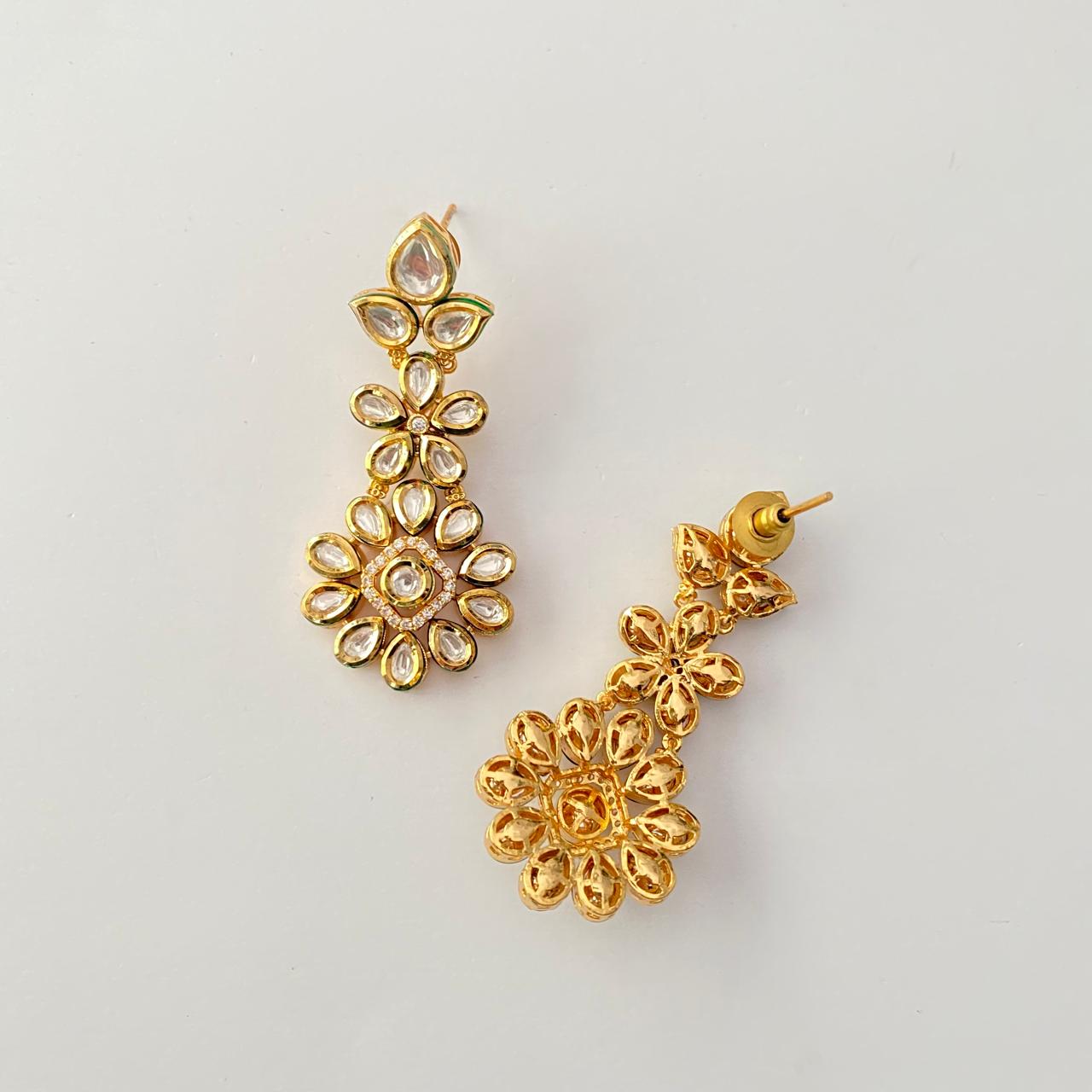 Kundan Gold Plated Earring