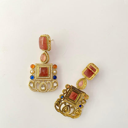 Gold Plated Kundan Earring