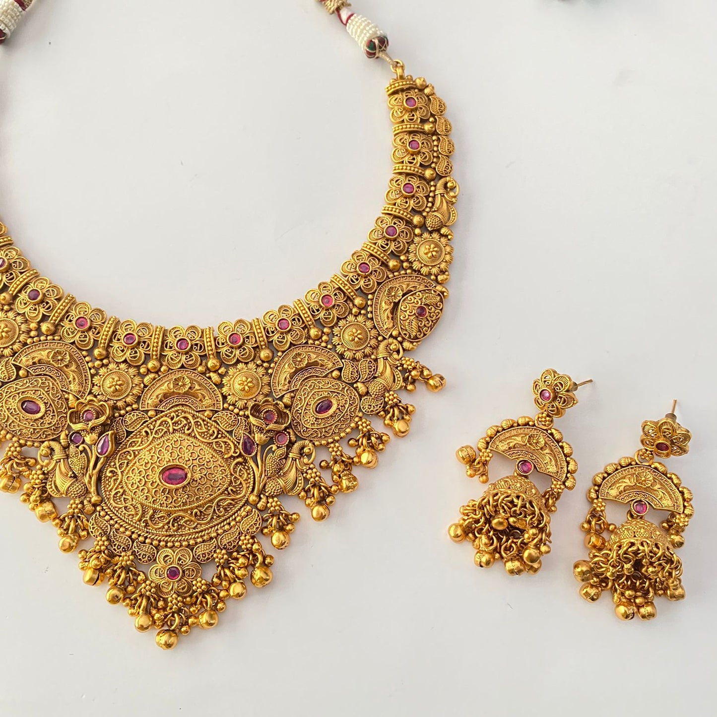 Gold Plated heavy Necklace Set