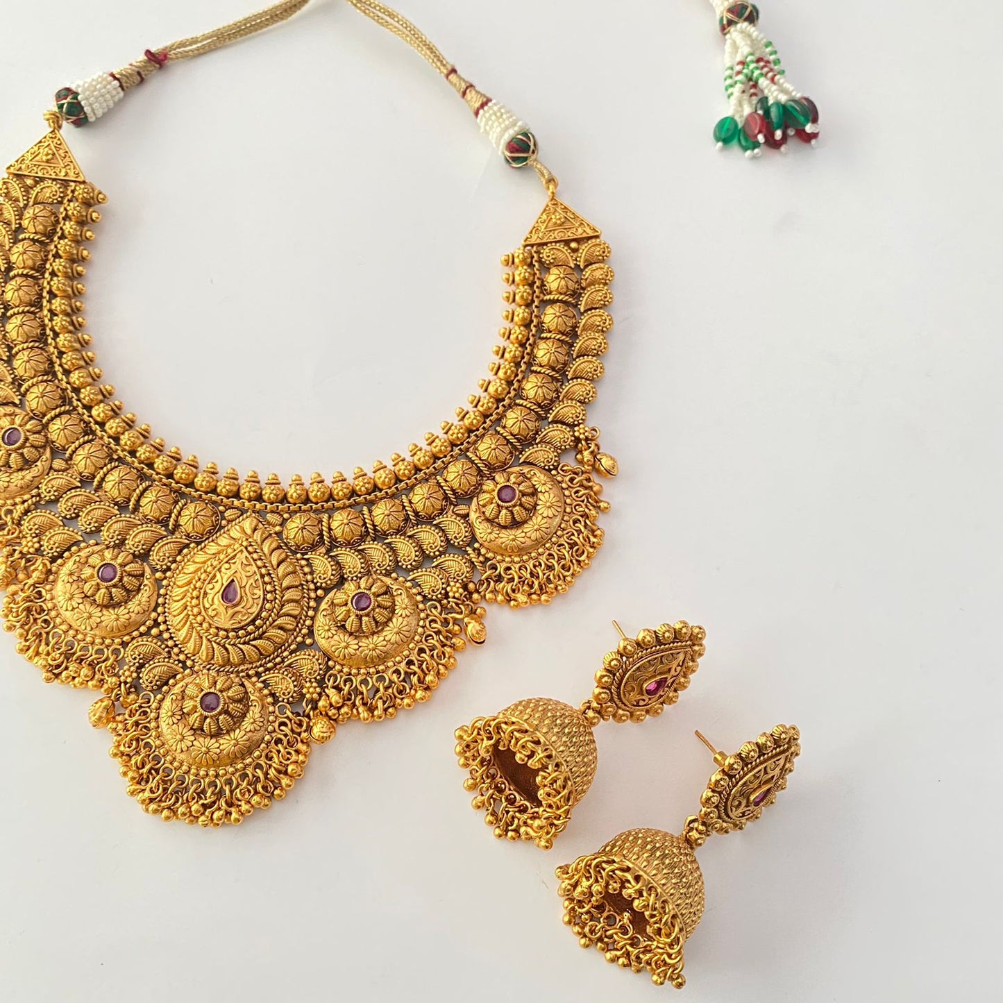 Heavy Gold Plated Necklace Set