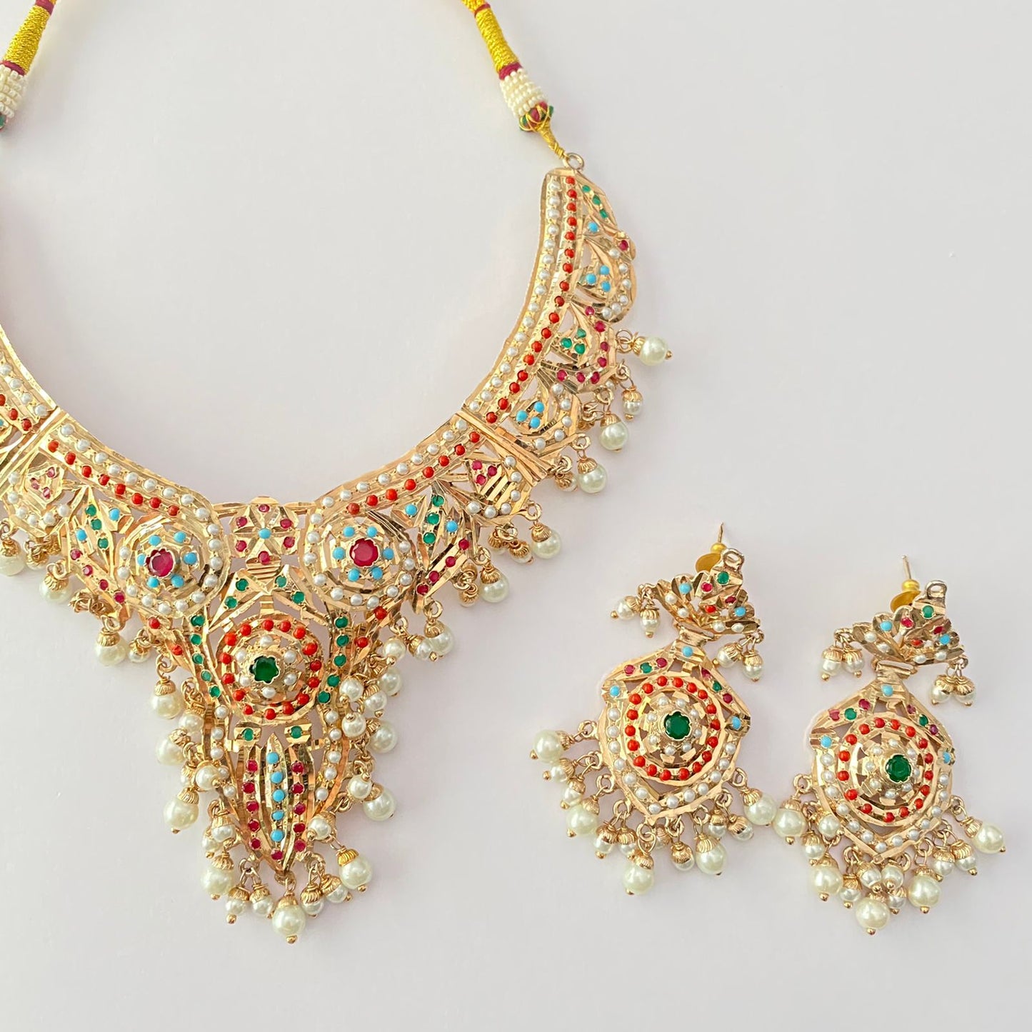 Multi Jadau Necklace Set