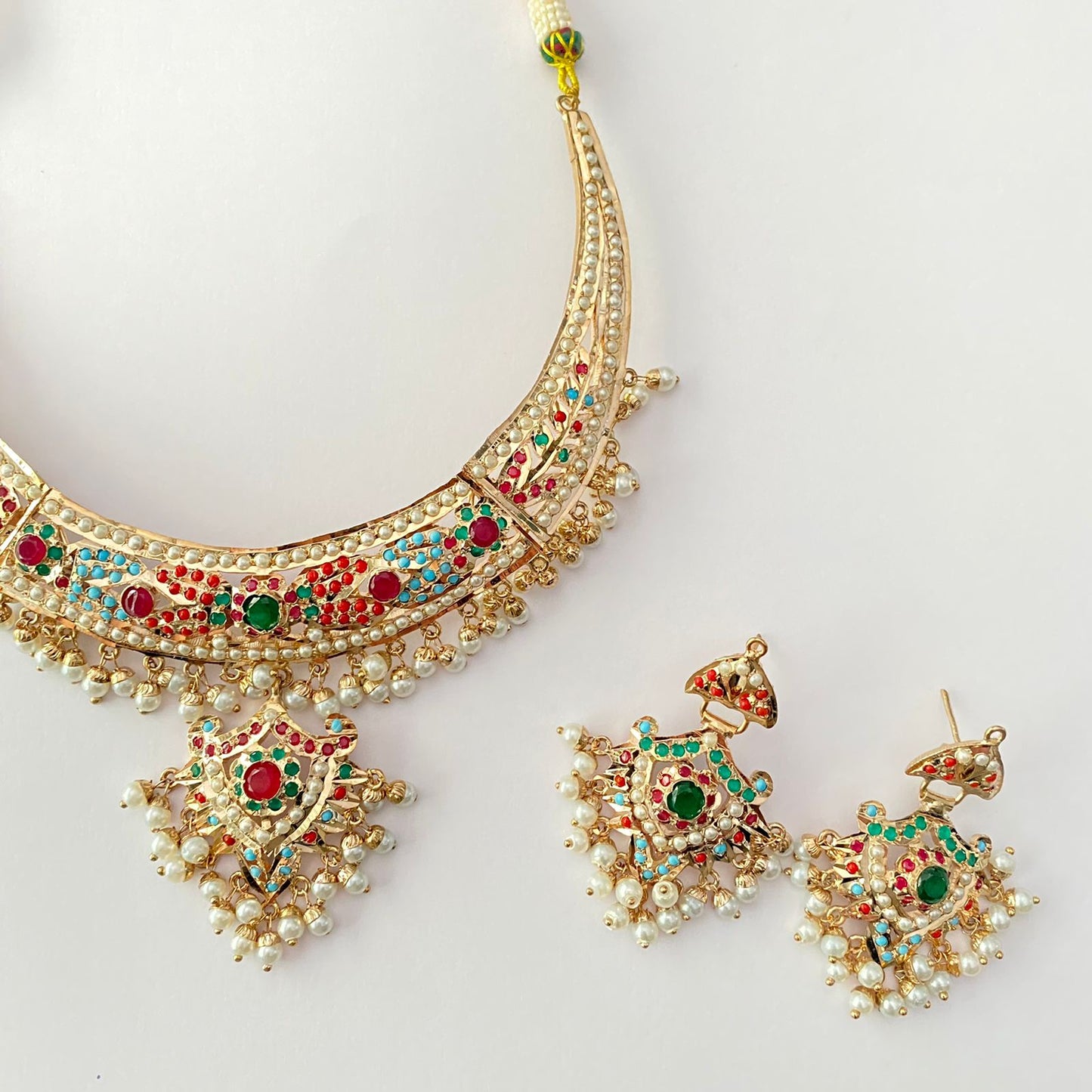 Multi Jadau Necklace Set