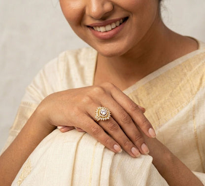 Diamond Gold Plated Ring