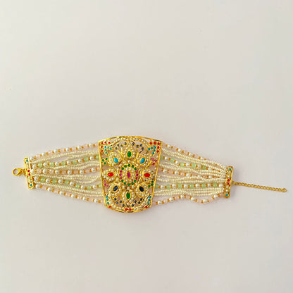 Multi Color Jadau Bracelet