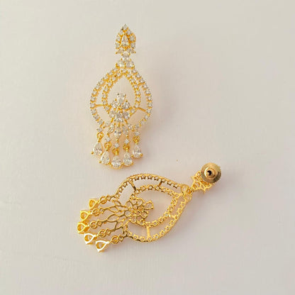Diamond Gold Plated  Earring